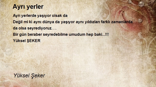 Yüksel Şeker