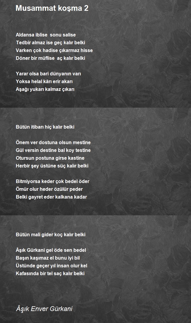 Âşık Enver Gürkani