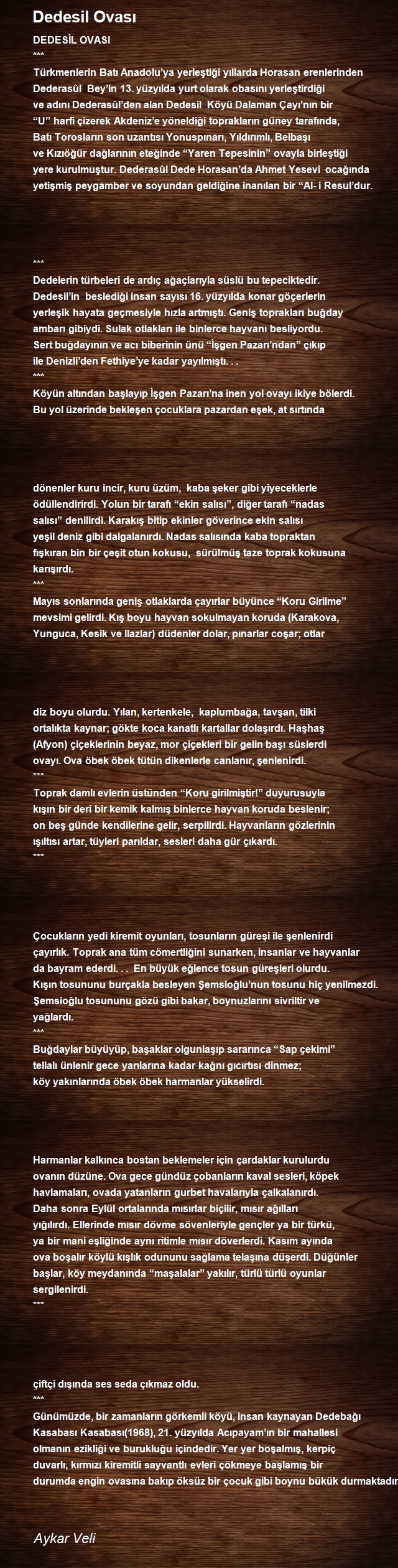 Aykar Veli