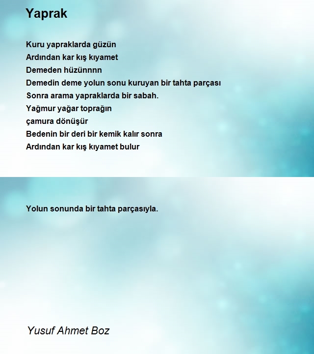 Yusuf Ahmet Boz