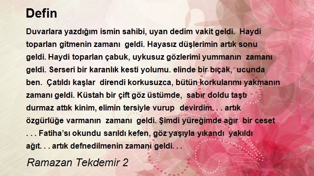 Ramazan Tekdemir 2