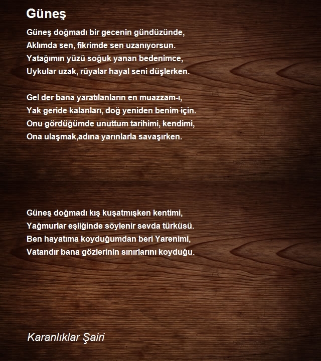 Karanlıklar Şairi