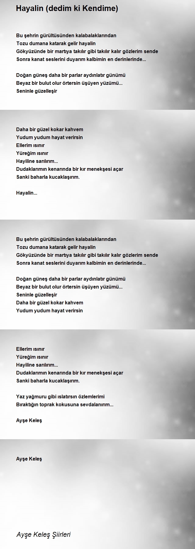 Ayşe Keleş Şiirleri