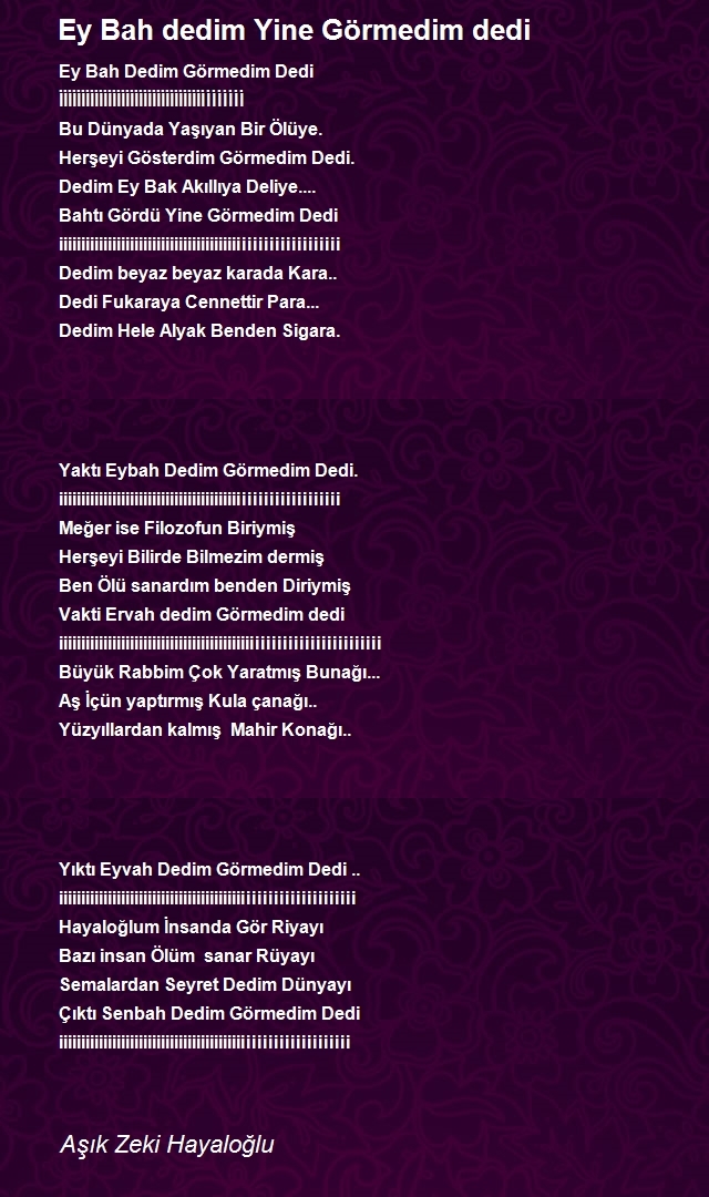 Aşık Zeki Hayaloğlu