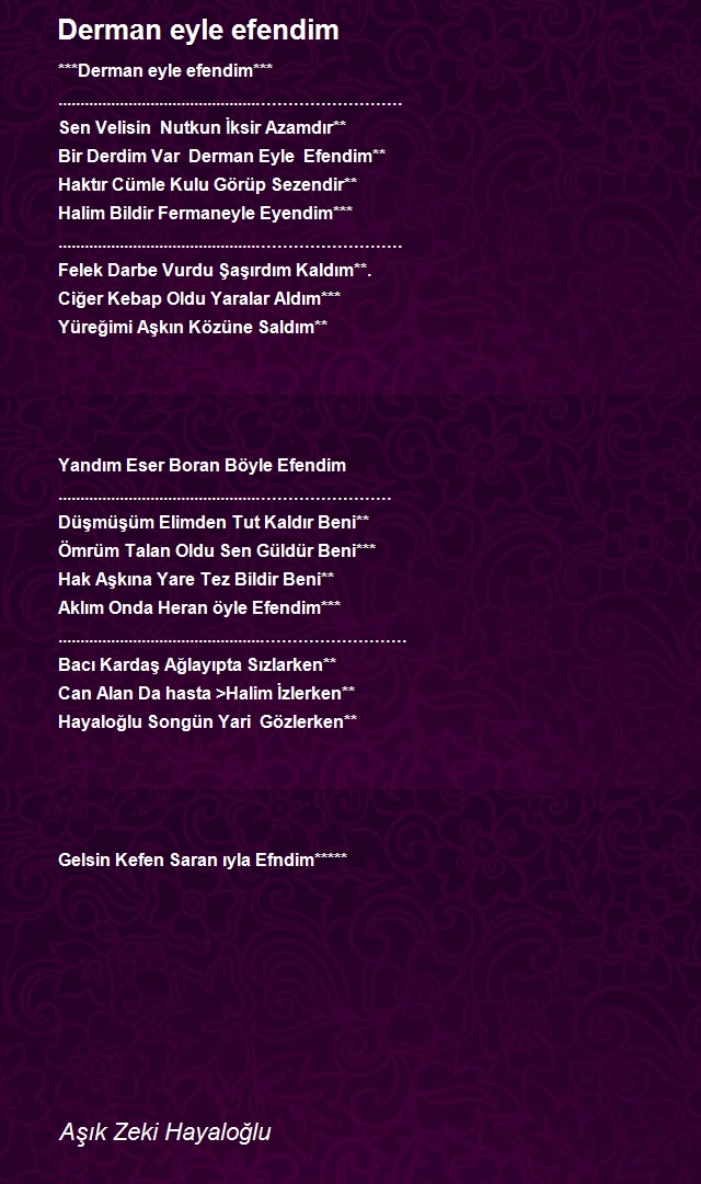 Aşık Zeki Hayaloğlu