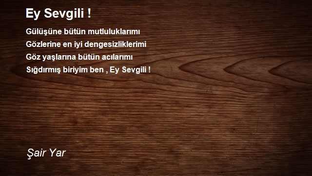 Şair Yar