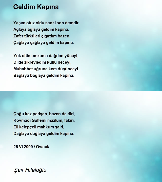 Şair Hilaloğlu