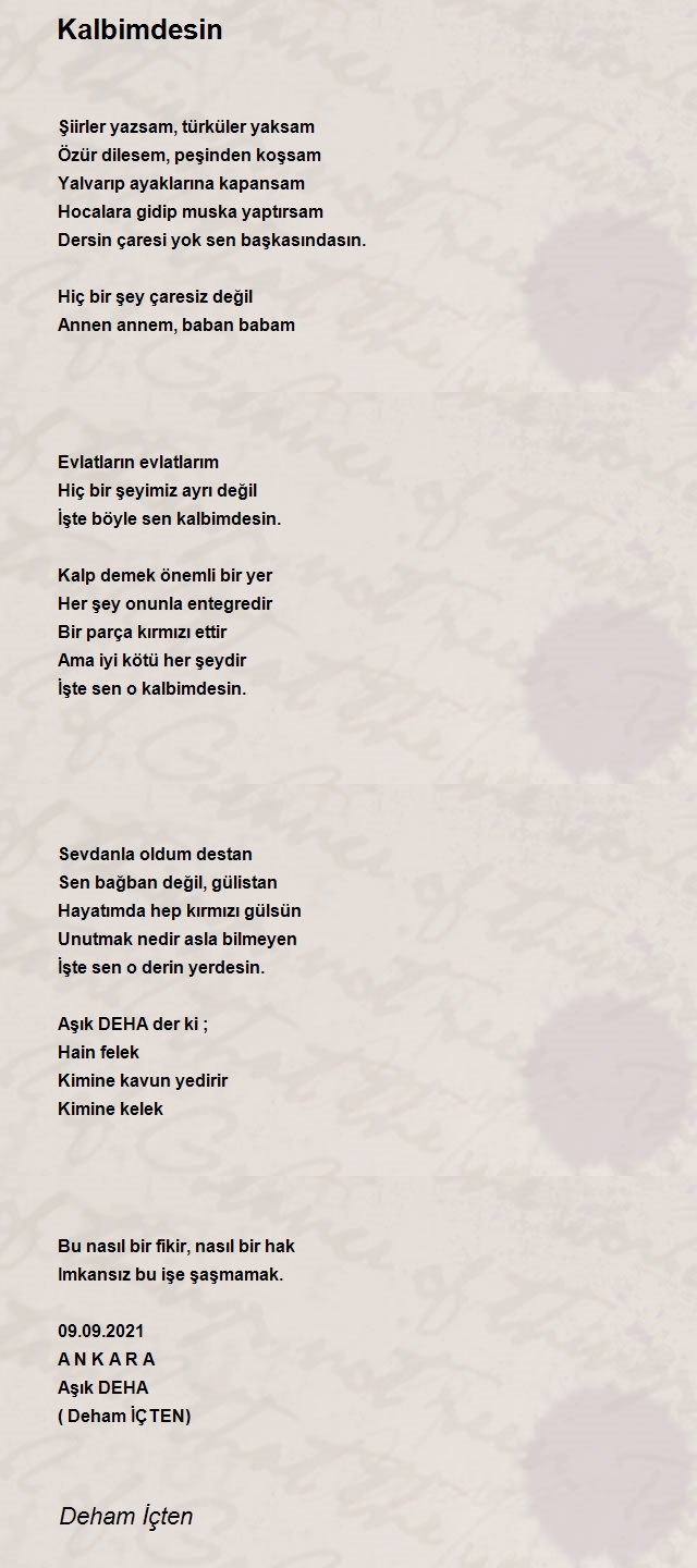 Deham İçten