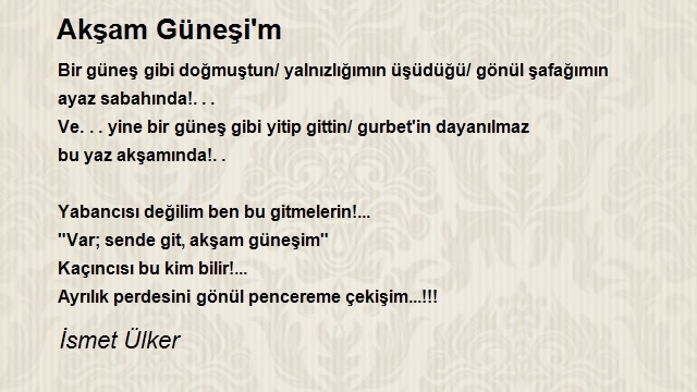 İsmet Ülker