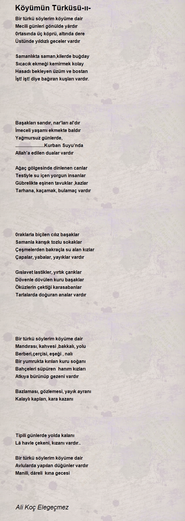 Ali Koç Elegeçmez
