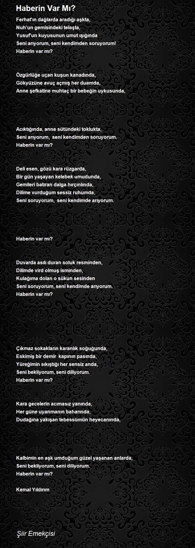 Şiir Emekçisi