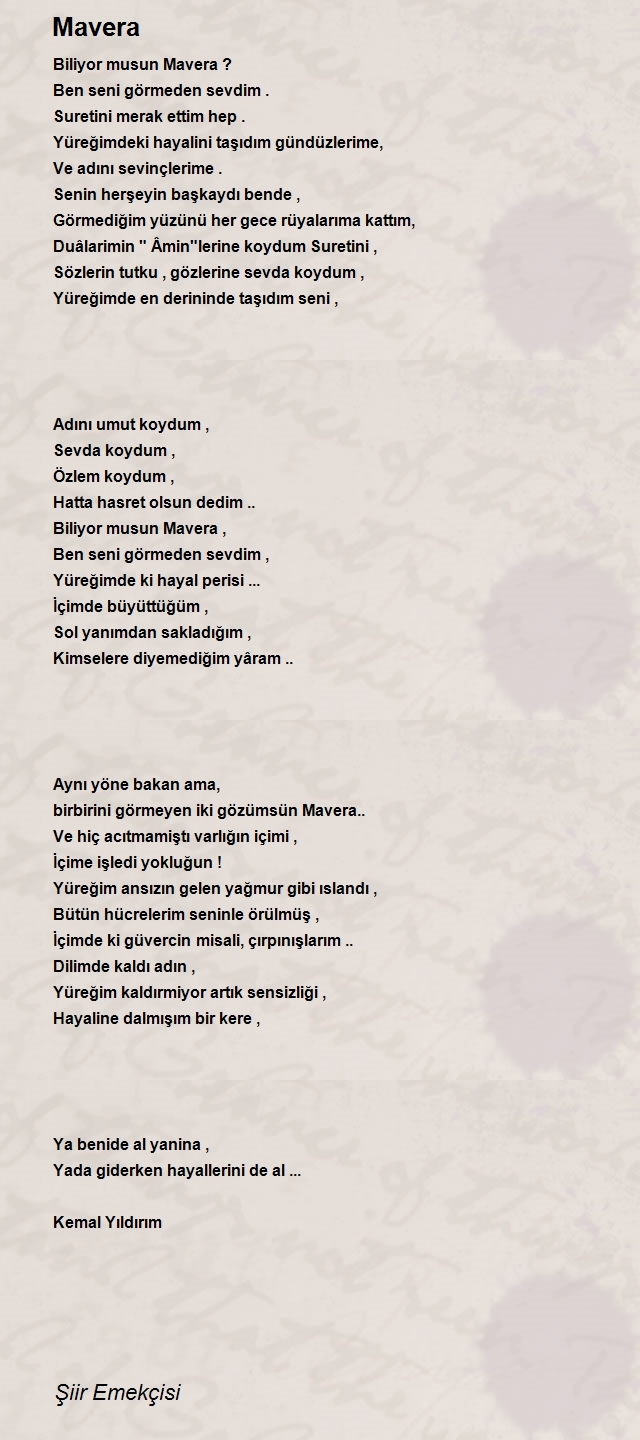 Şiir Emekçisi