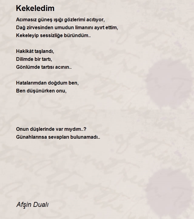Afşin Dualı