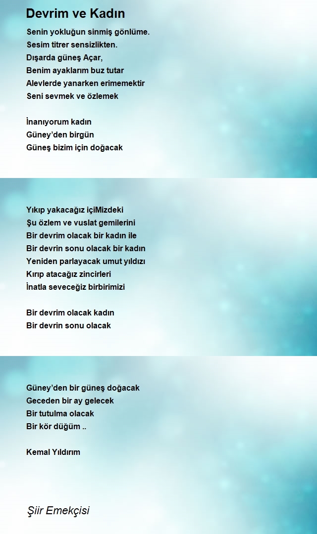 Şiir Emekçisi