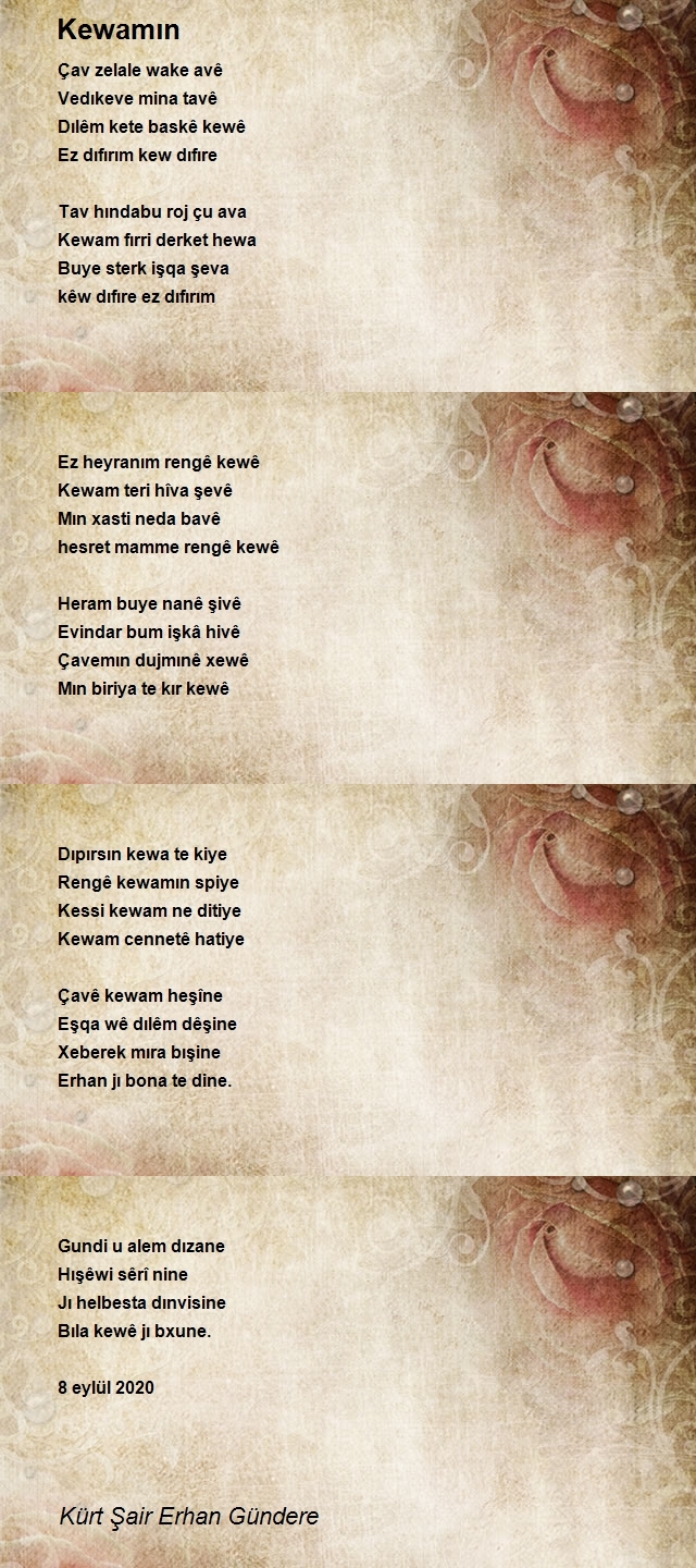 Şair Erhan Gündere