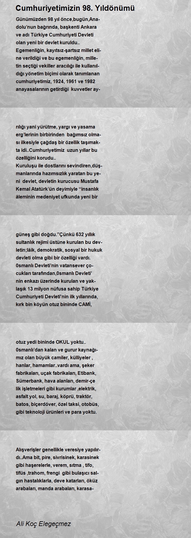 Ali Koç Elegeçmez
