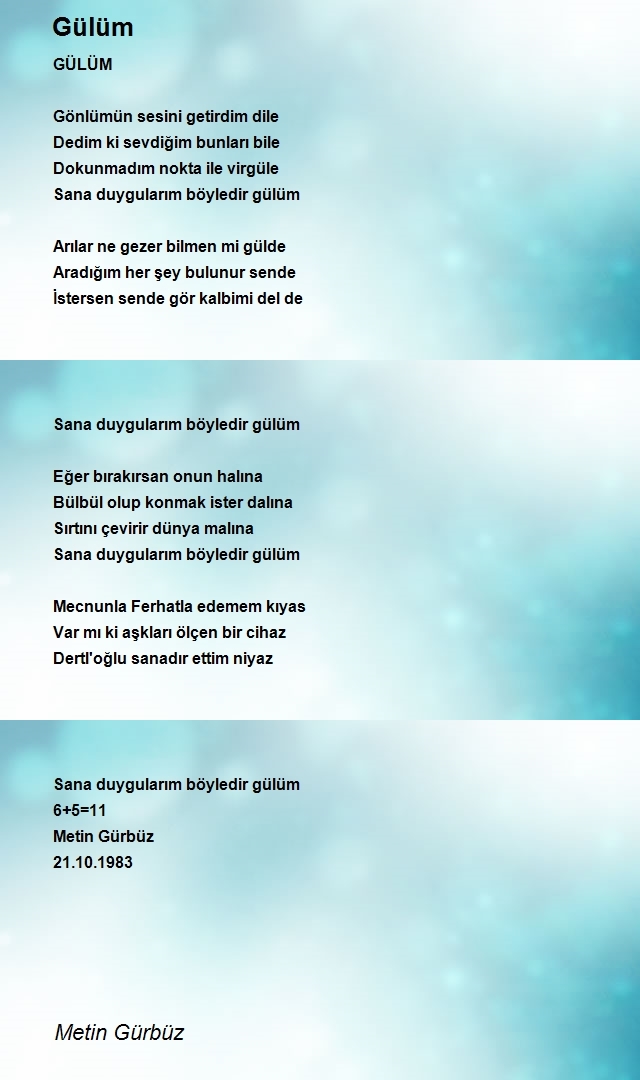 Metin Gürbüz