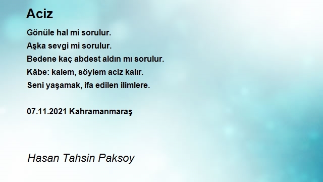 Hasan Tahsin Paksoy