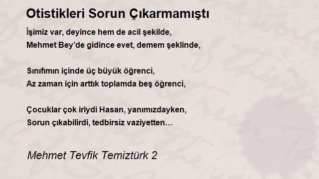 Mehmet Tevfik Temiztürk 2