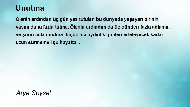 Arya Soysal