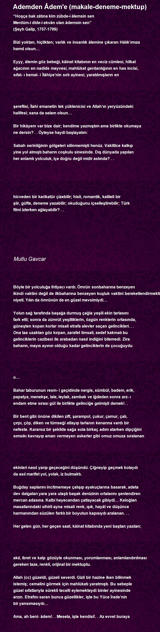 Mutlu Gavcar