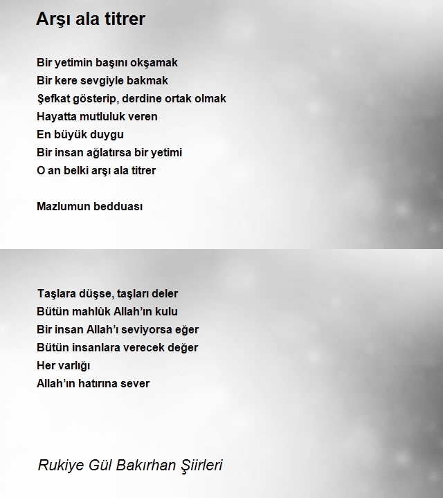 Rukiye Gül Bakırhan Şiirleri