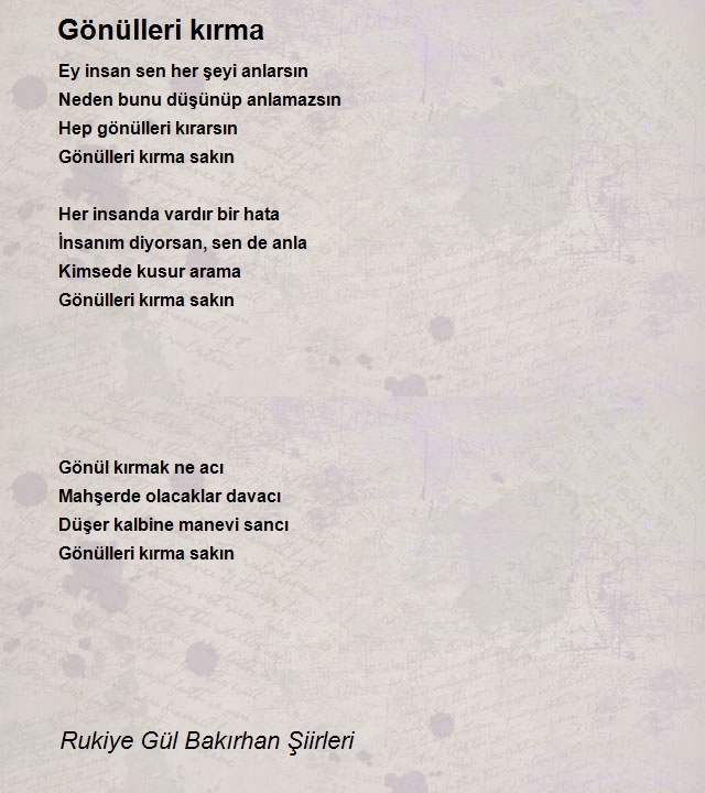 Rukiye Gül Bakırhan Şiirleri