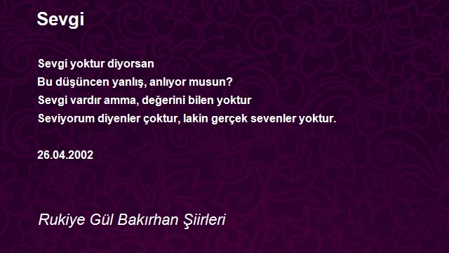 Rukiye Gül Bakırhan Şiirleri