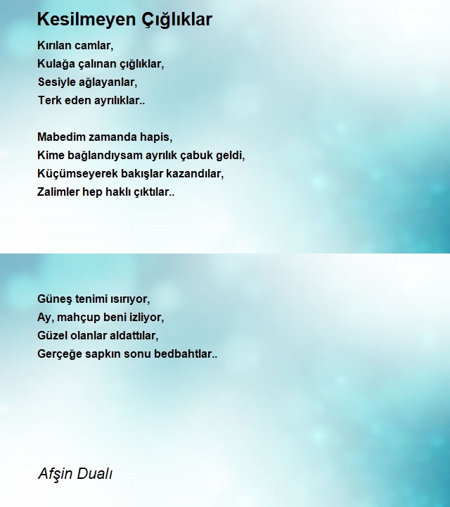 Afşin Dualı