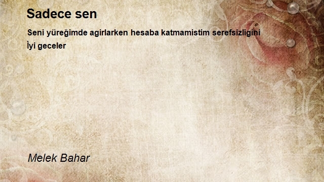 Melek Bahar