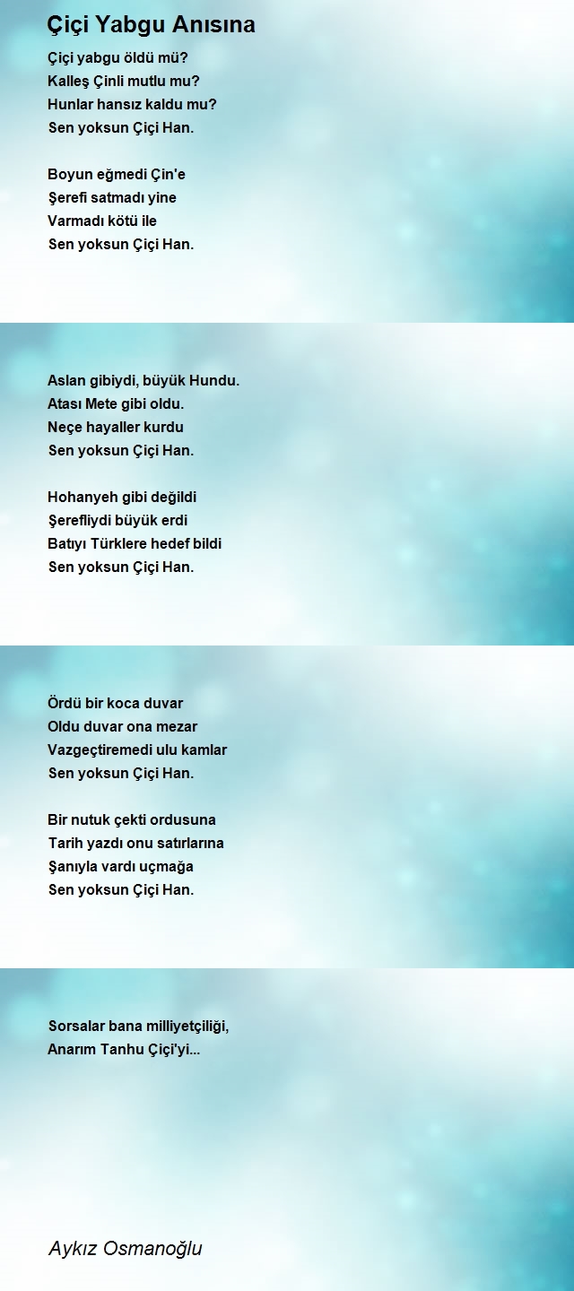 Aykız Osmanoğlu