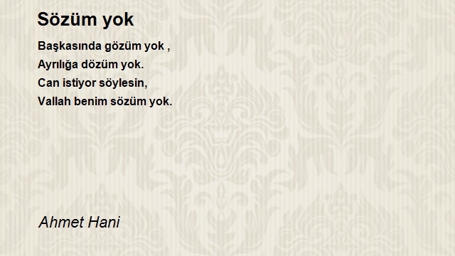 Ahmet Hani