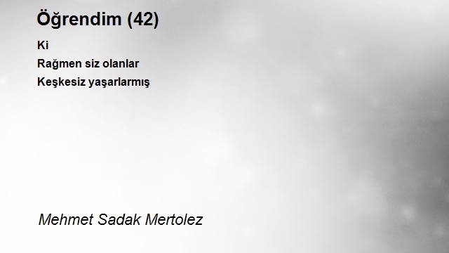 Mehmet Sadak Mertolez