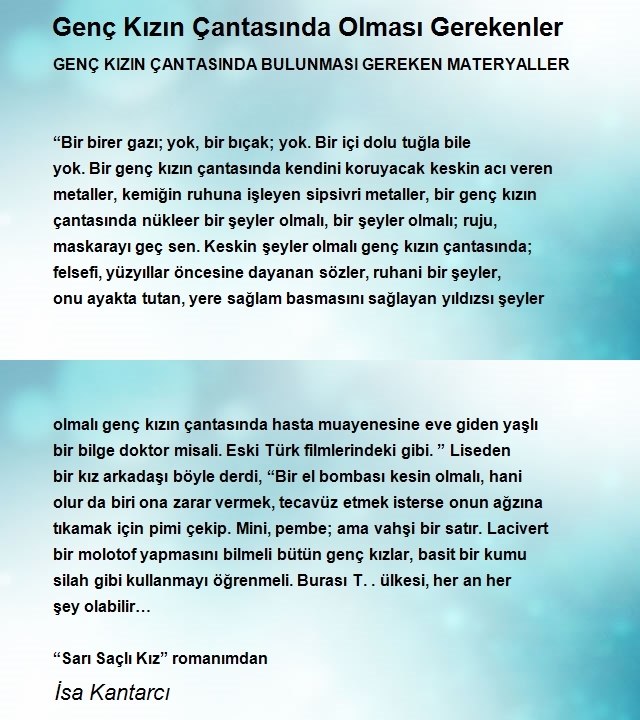 İsa Kantarcı
