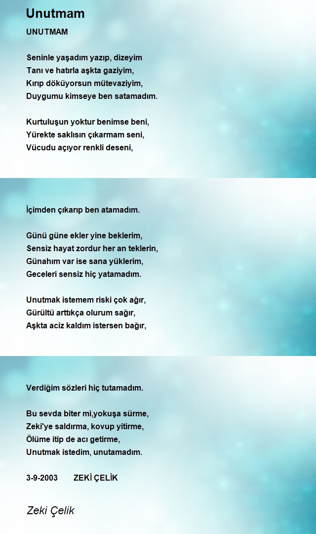 Zeki Çelik