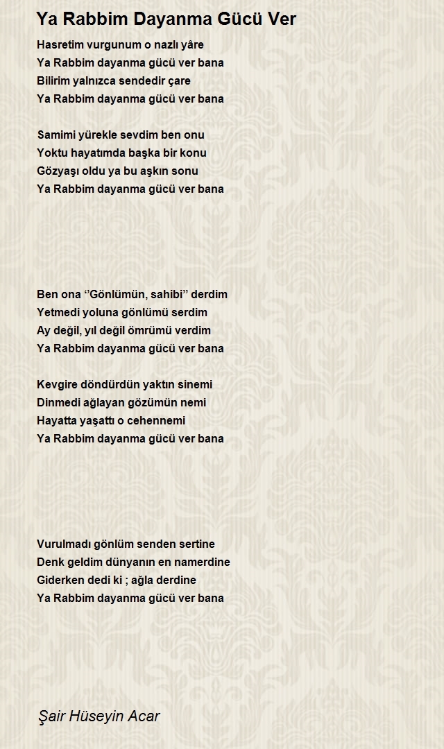 Şair Hüseyin Acar