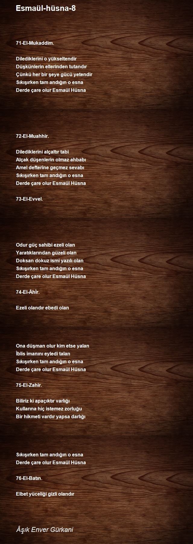 Âşık Enver Gürkani