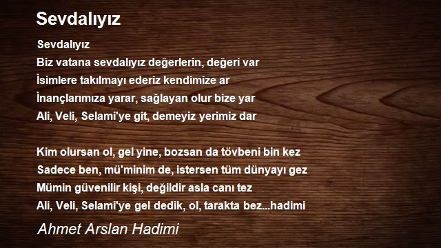 Ahmet Arslan Hadimi