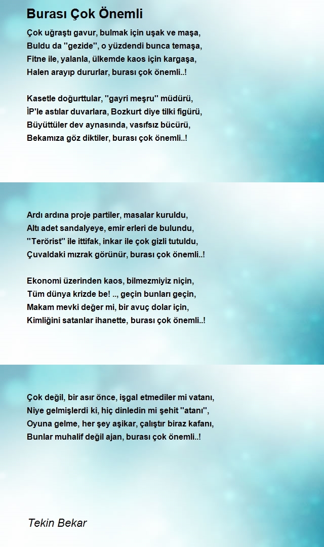 Tekin Bekar