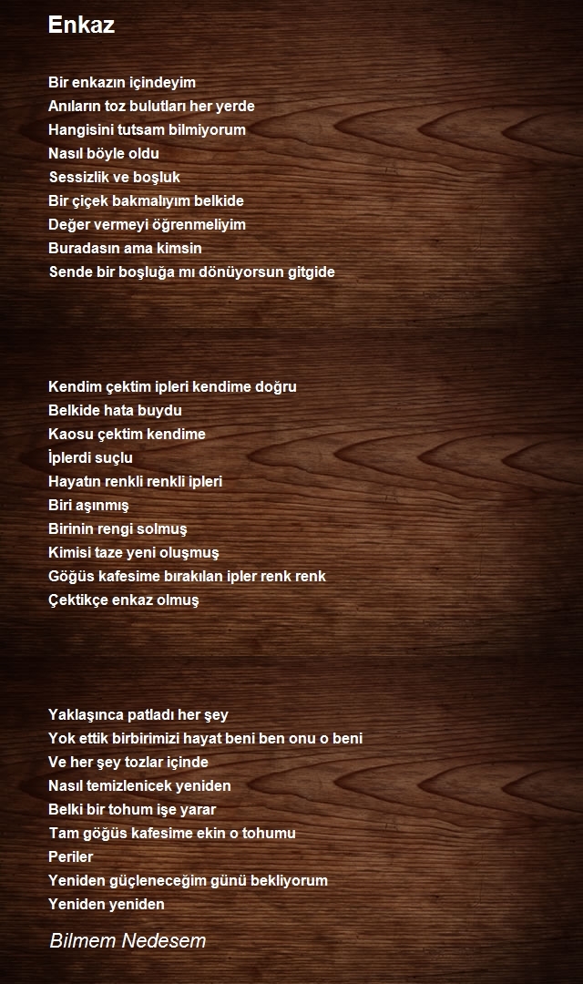 Bilmem Nedesem