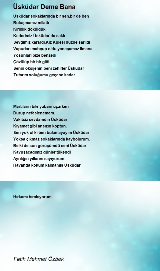 Fatih Mehmet Özbek
