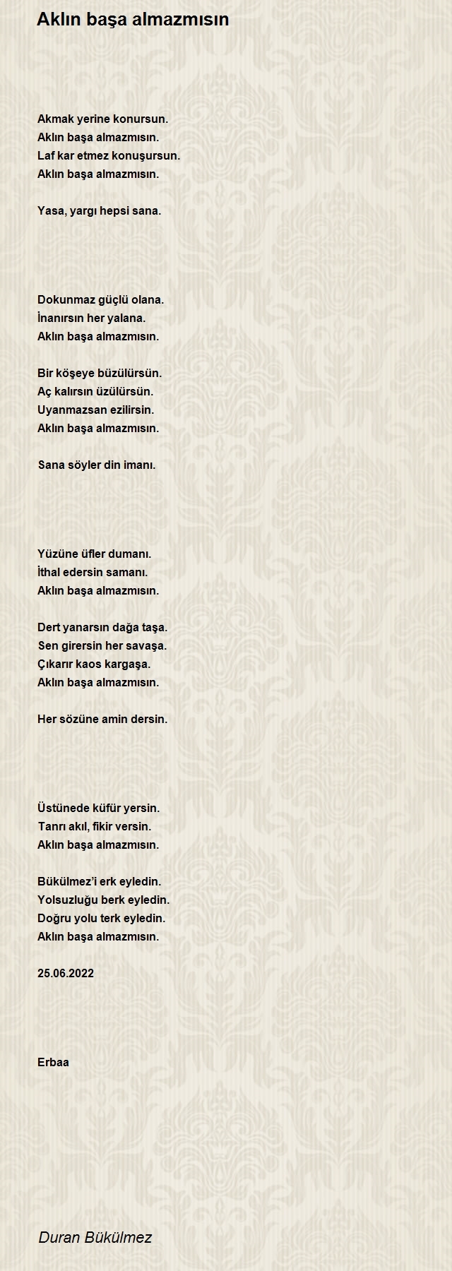 Duran Bükülmez