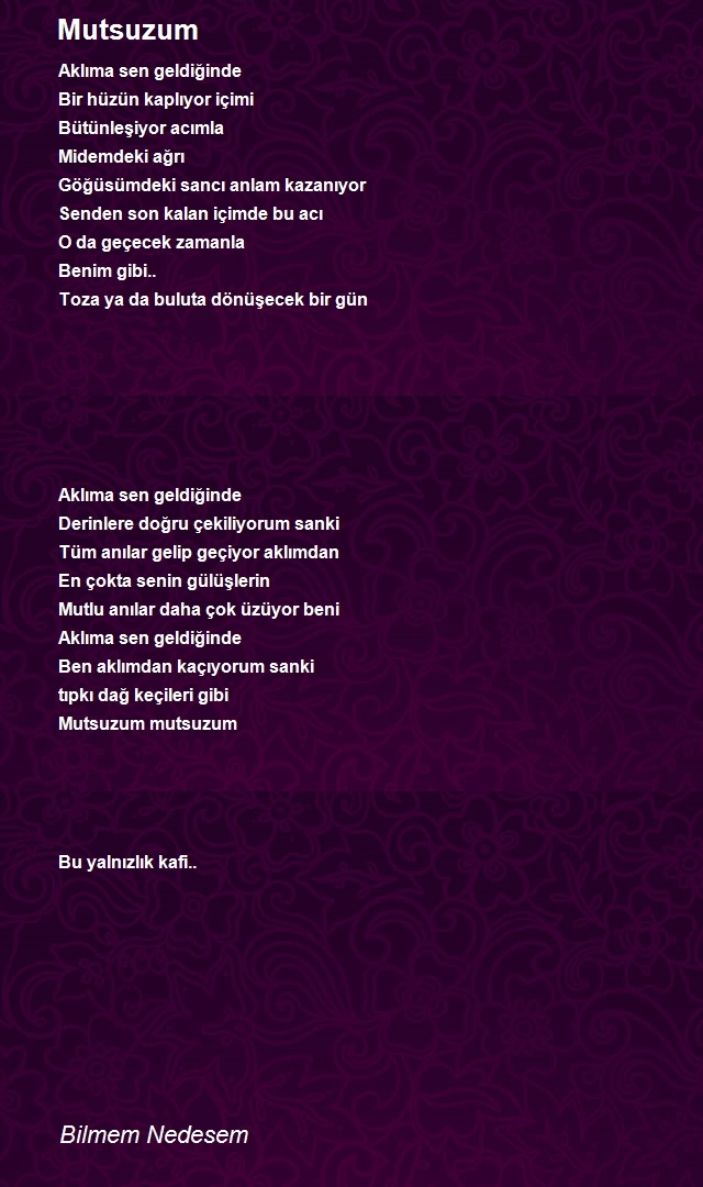 Bilmem Nedesem