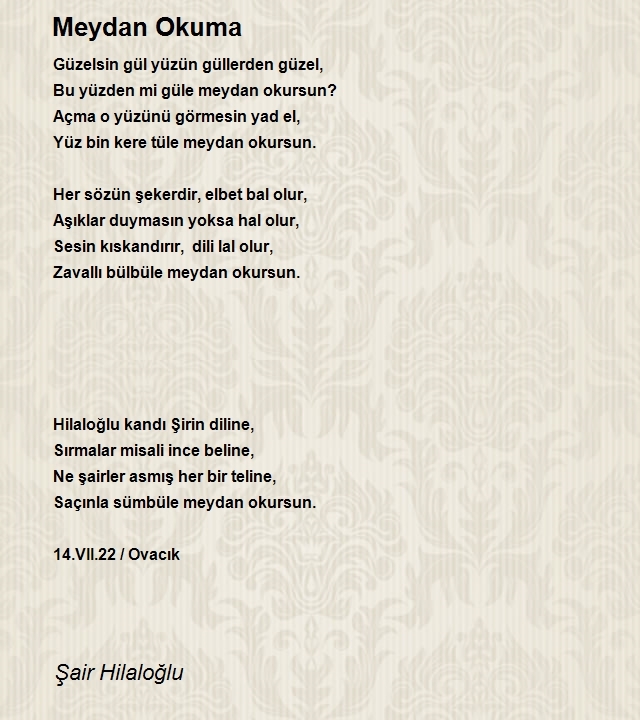 Şair Hilaloğlu