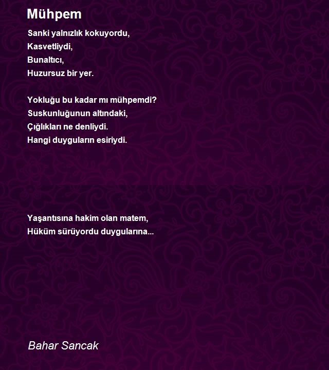Bahar Sancak