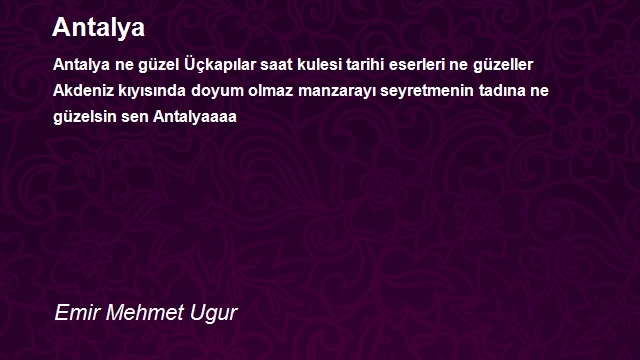 Emir Mehmet Ugur