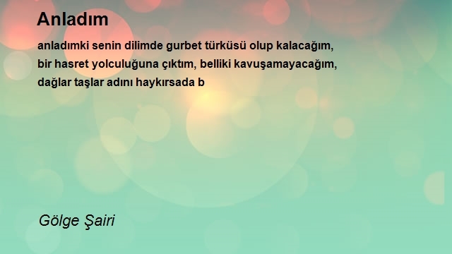 Gölge Şairi