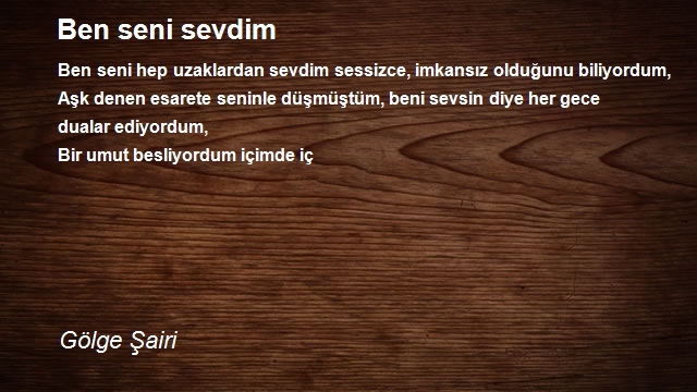 Gölge Şairi