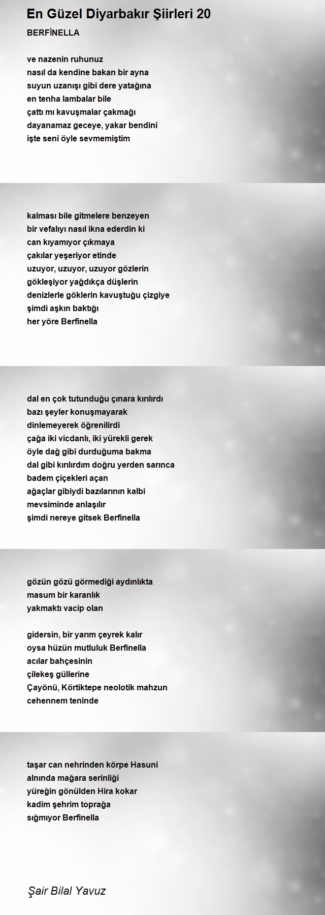 Şair Bilal Yavuz