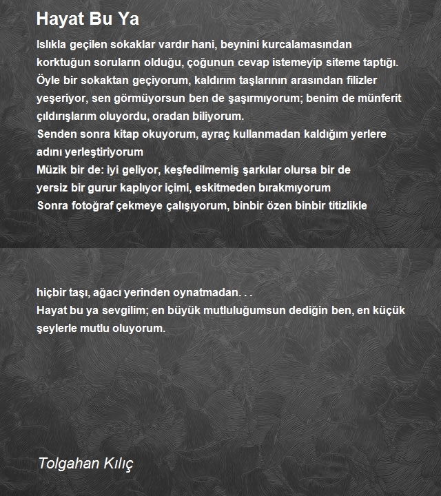 Tolgahan Kılıç